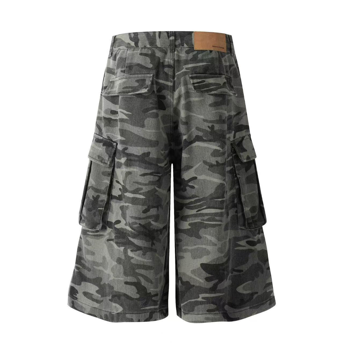 Camo Wide-Leg Knee-Length Jorts - OMYGOODS