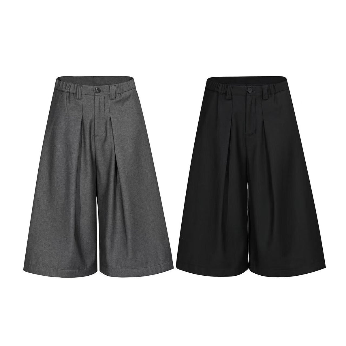Streetwear Clean-Fit Wide-Leg Shorts - OMYGOODS