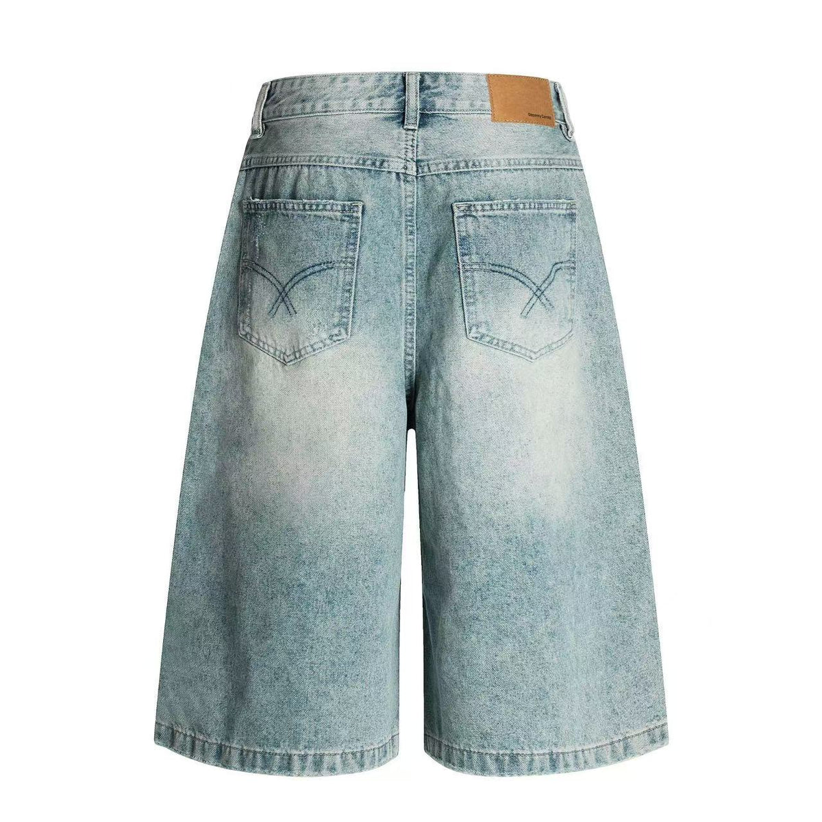Distressed Vintage Washed Wide-Leg Jorts - OMYGOODS