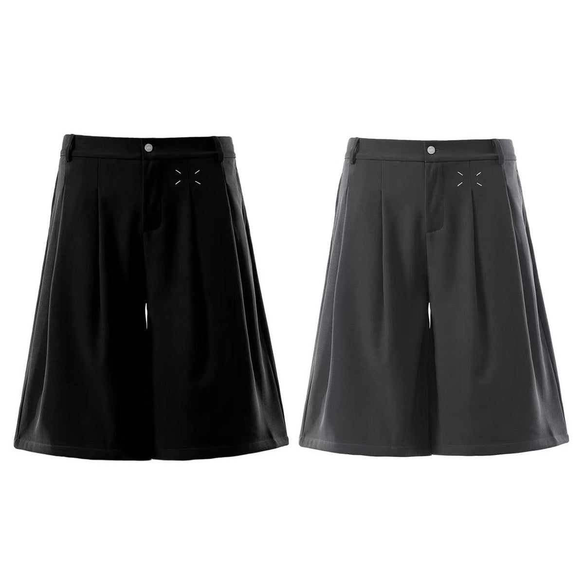 Streetwear Clean-Fit Wide-Leg Shorts - OMYGOODS