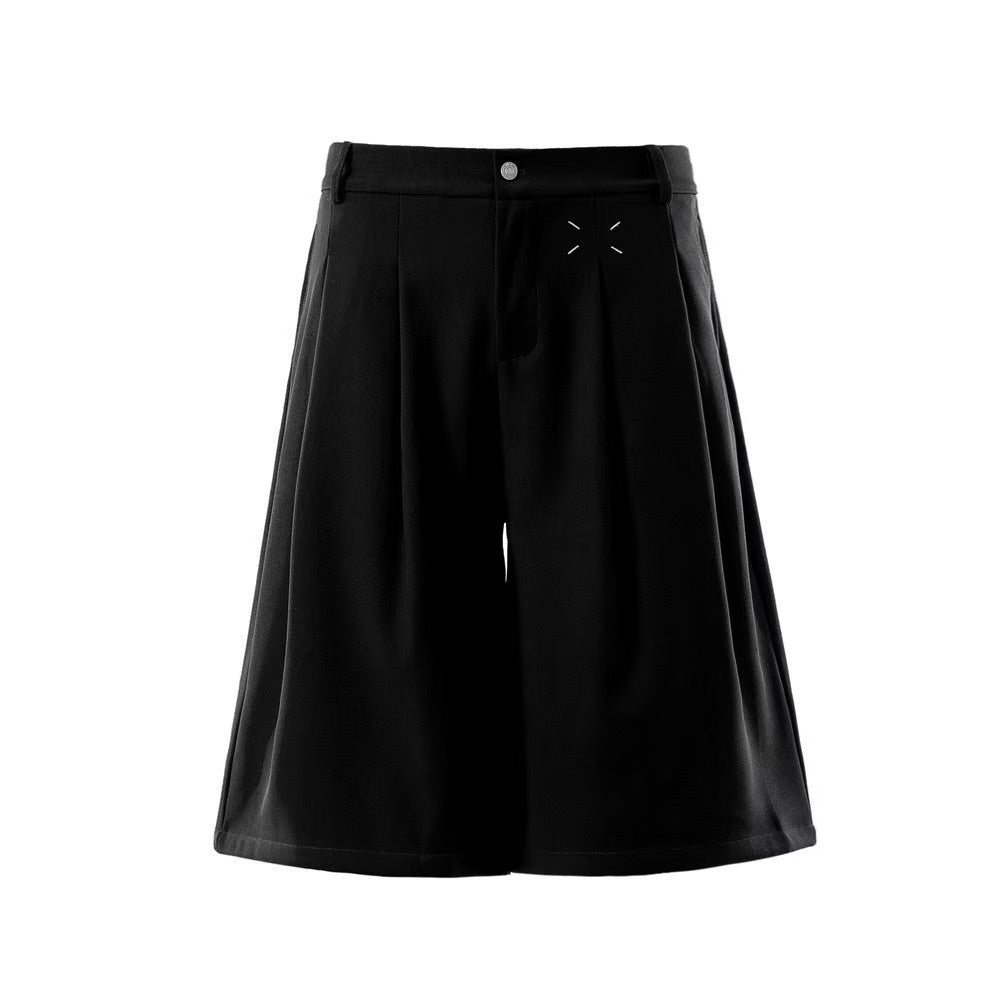 Streetwear Clean-Fit Wide-Leg Shorts - OMYGOODS