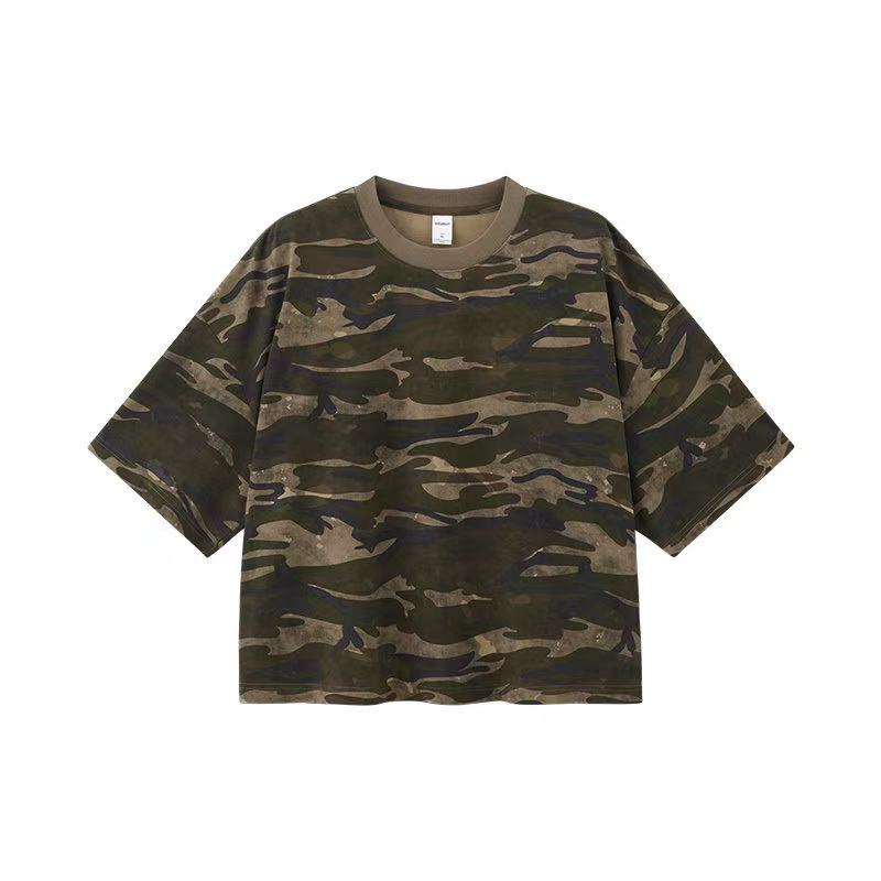 Vintage Camo Boxy Fit T-Shirt - OMYGOODS