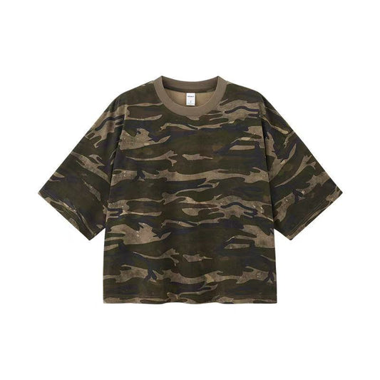 Vintage Camo Boxy Fit T-Shirt - OMYGOODS