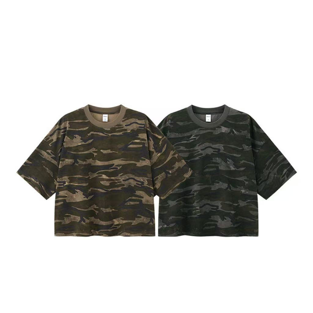 Vintage Camo Boxy Fit T-Shirt - OMYGOODS