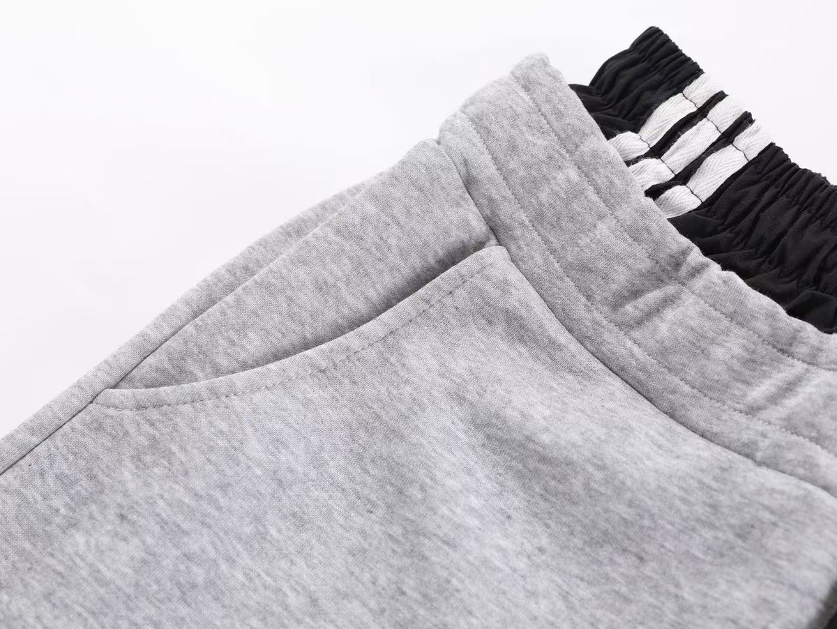 Streetwear Side Stripe Baggy Wide-Leg Sweatpants - OMYGOODS