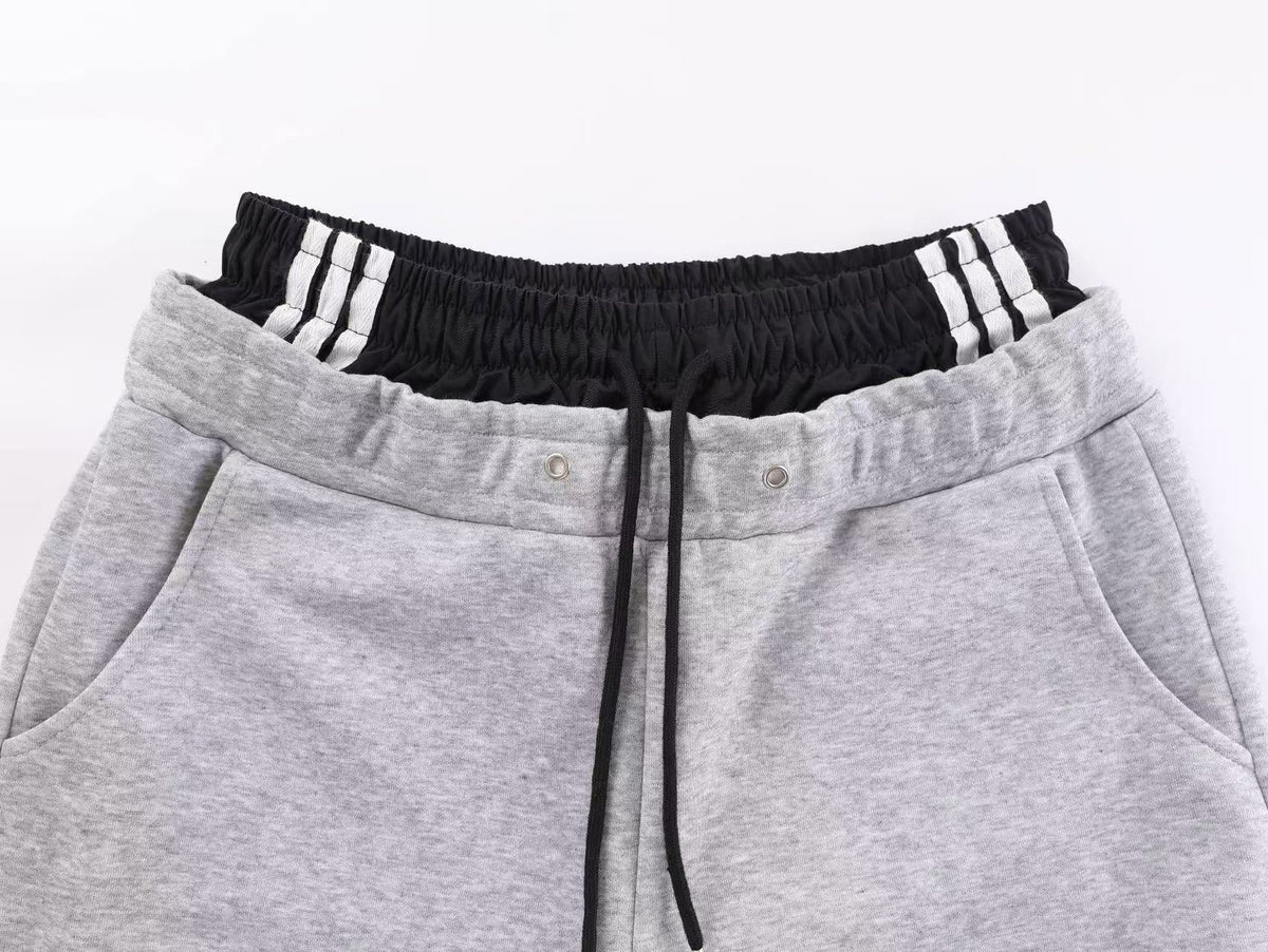 Streetwear Side Stripe Baggy Wide-Leg Sweatpants - OMYGOODS
