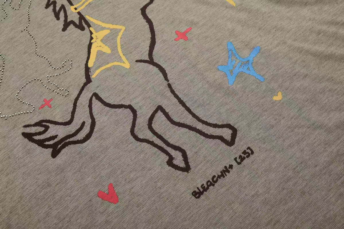 Streetwear Horse Sketch Graphic Long Sleeve - OMYGOODS
