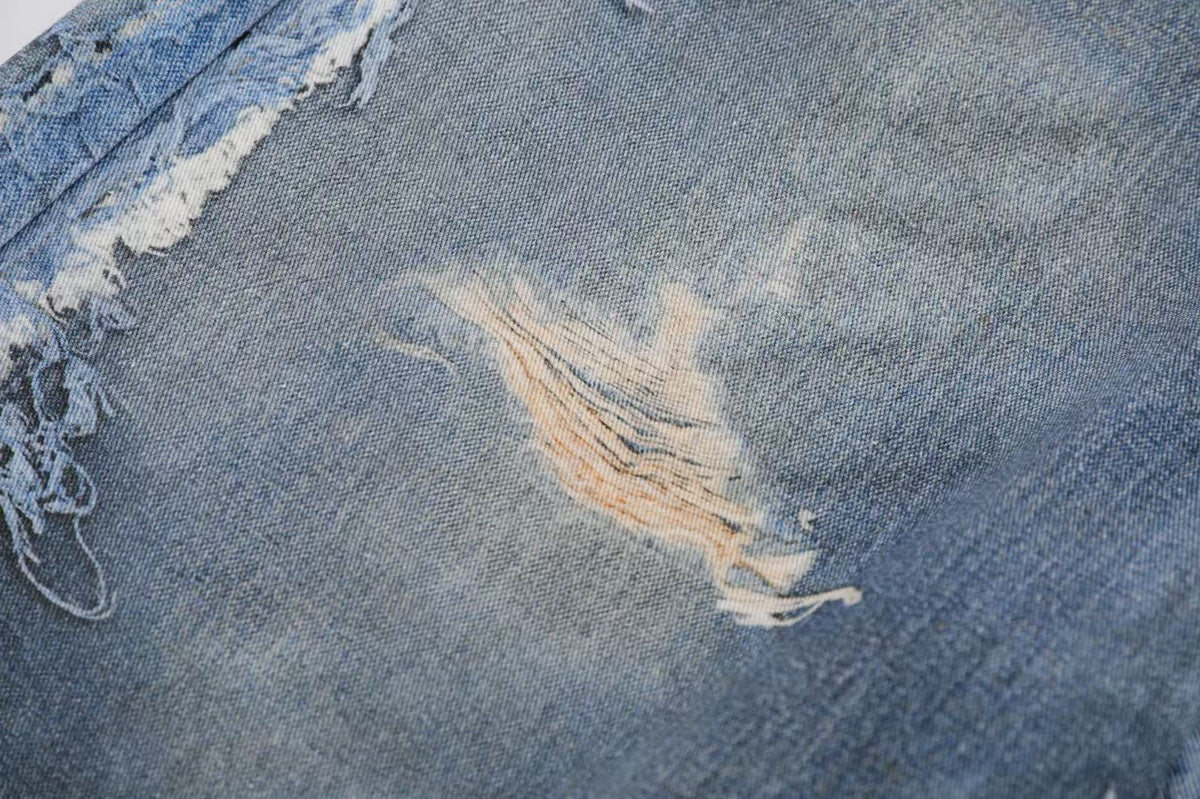 3D Print Fake Layered Distressed Wide-Leg Jorts - OMYGOODS