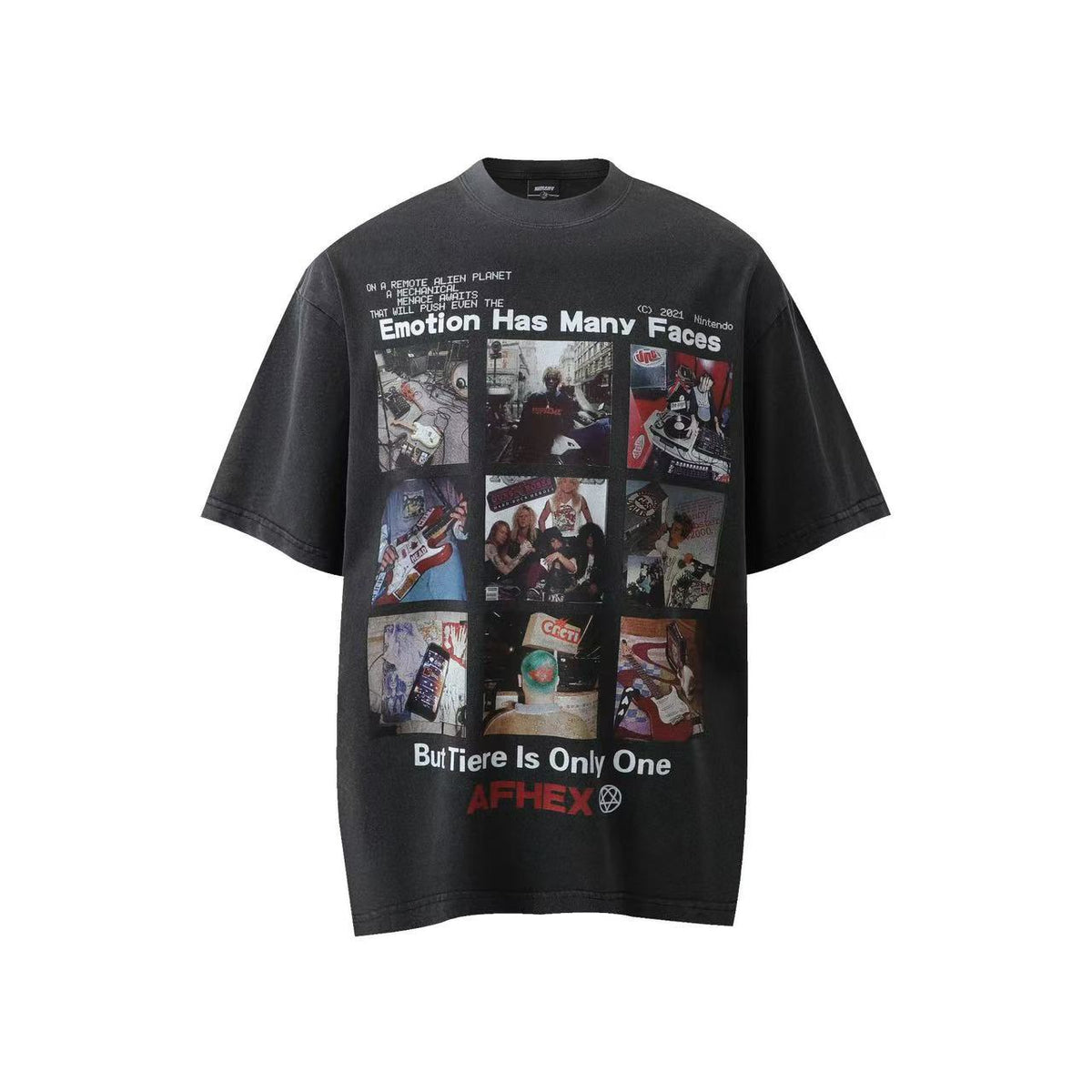 Vintage Washed Graphic T-Shirt - OMYGOODS