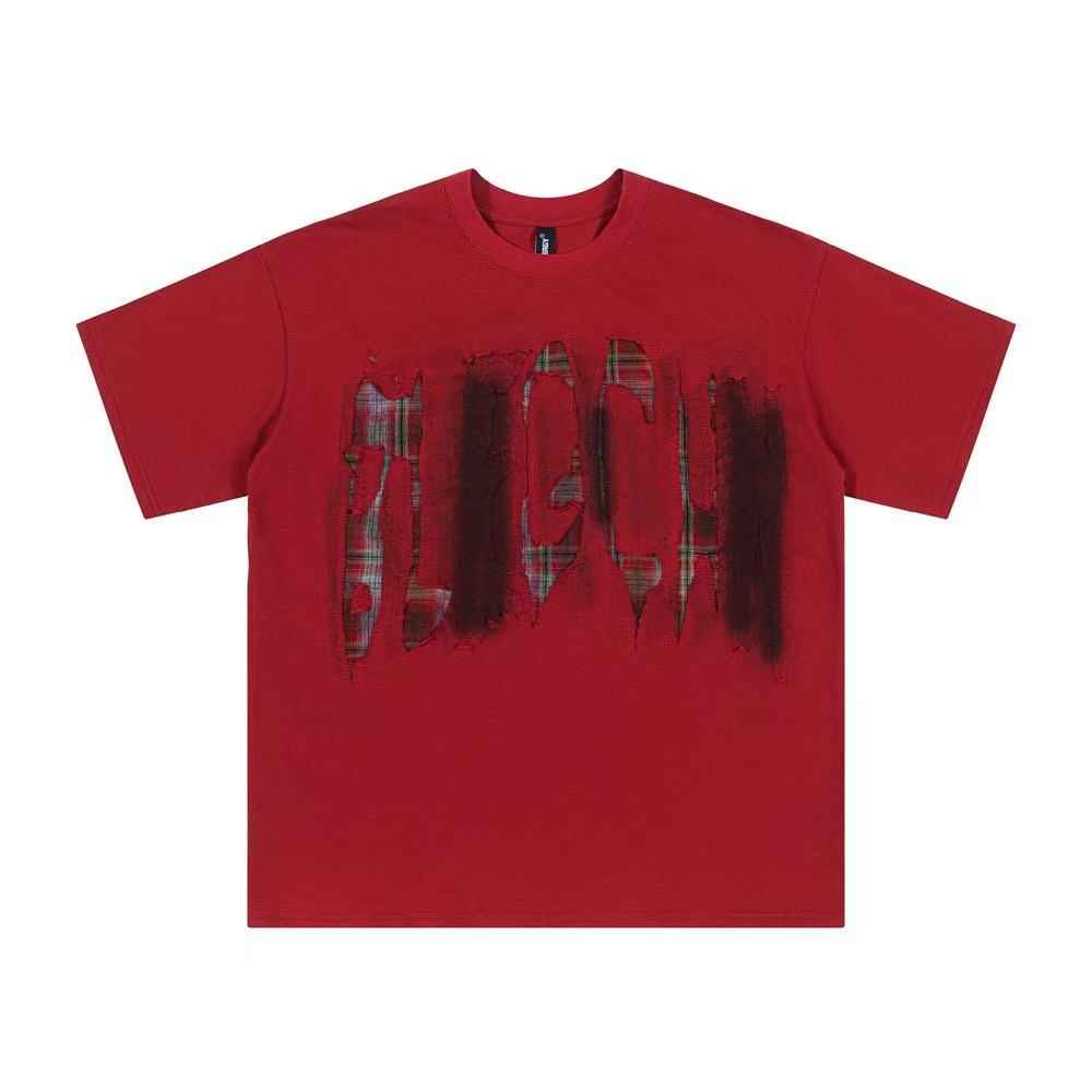 Street Style Patch Letter Graphic T-Shirt - OMYGOODS