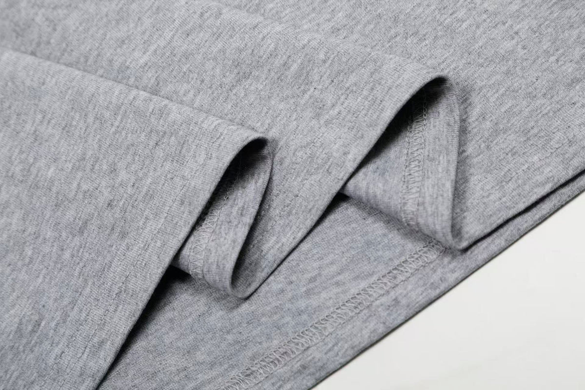 Streetwear Text Embroidery T-Shirt - OMYGOODS