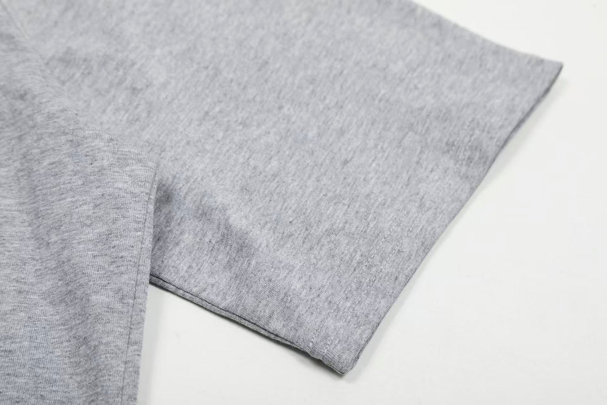 Streetwear Text Embroidery T-Shirt - OMYGOODS