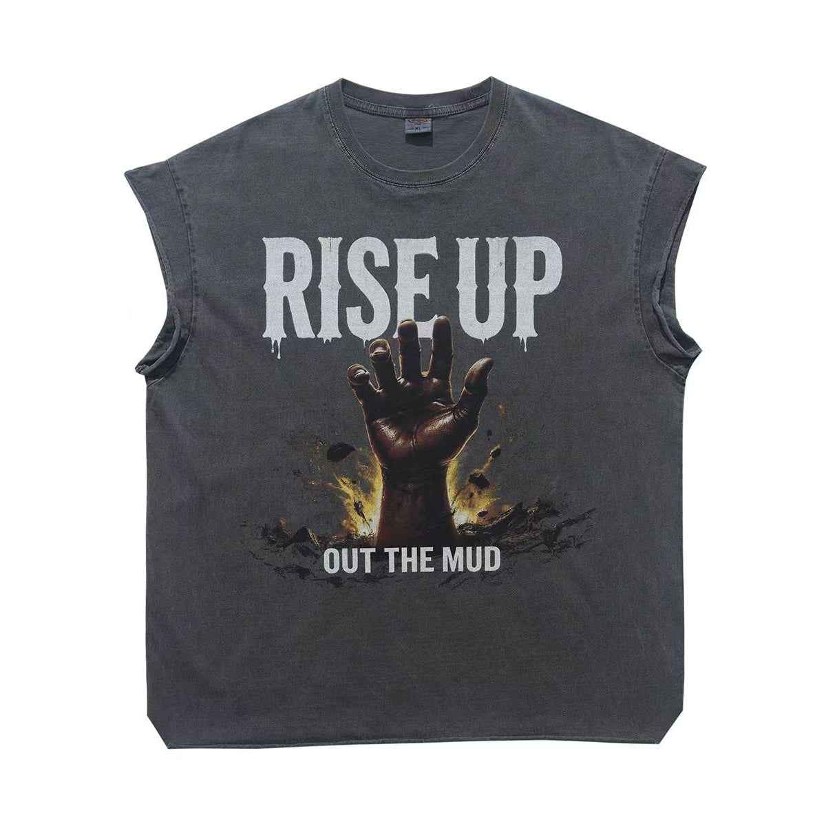Vintage Wash Hand Print Tank Top