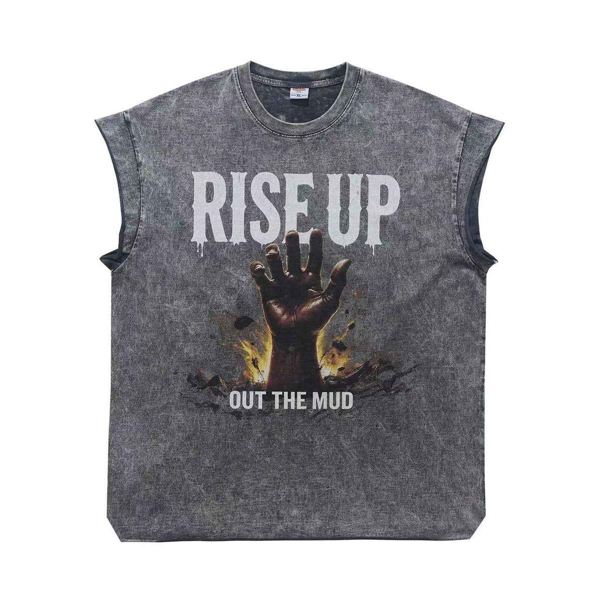 Vintage Wash Hand Print Tank Top