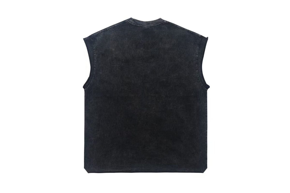 Vintage Wash Hand Print Tank Top - OMYGOODS