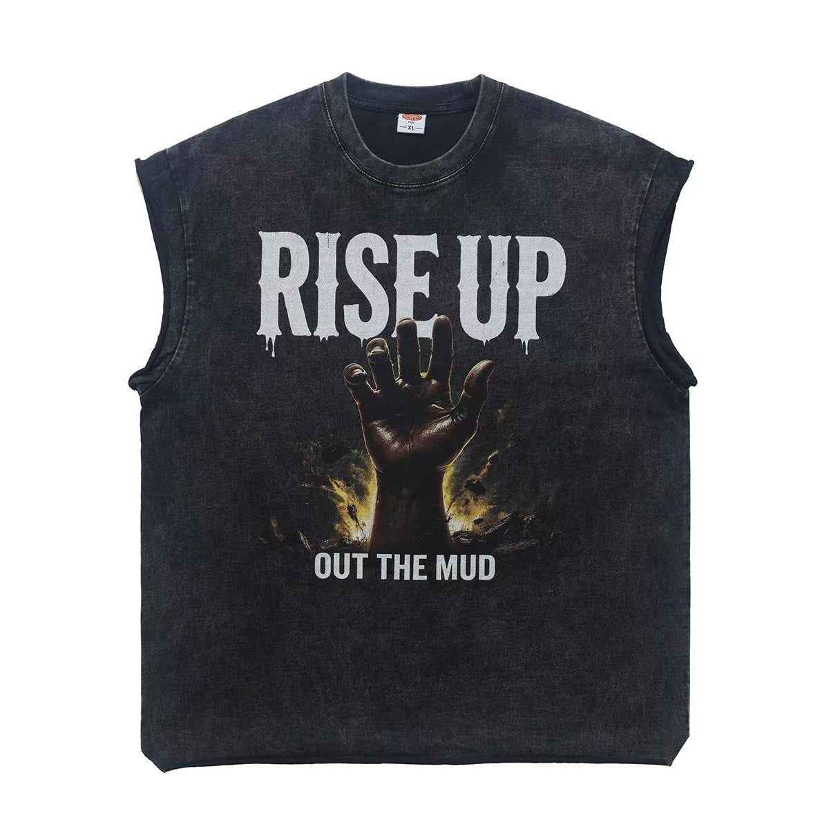 Vintage Wash Hand Print Tank Top
