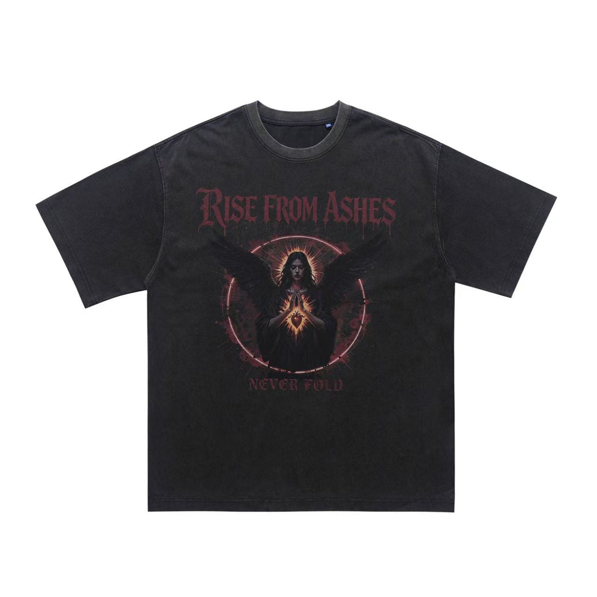 Streetwear Gothic Angel Print T-Shirt - OMYGOODS