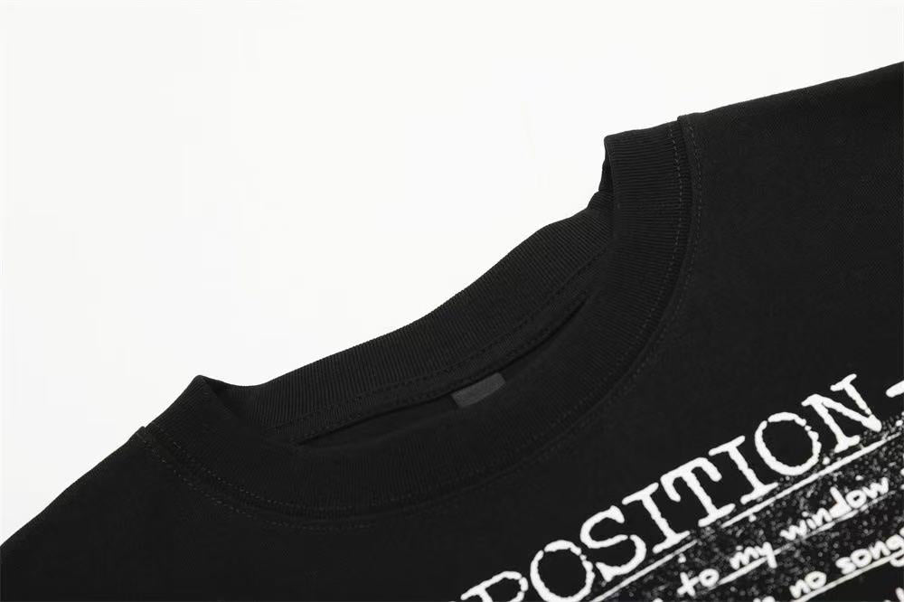 Streetwear Vintage Text Print T-Shirt - OMYGOODS