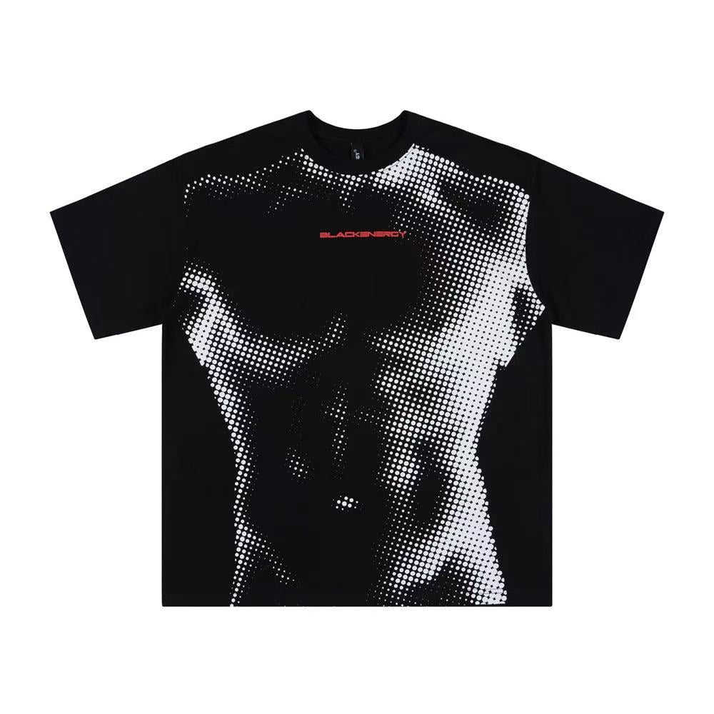 Streetwear Muscle Body Print T-Shirt - OMYGOODS