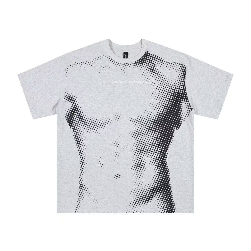 Streetwear Muscle Body Print T-Shirt - OMYGOODS