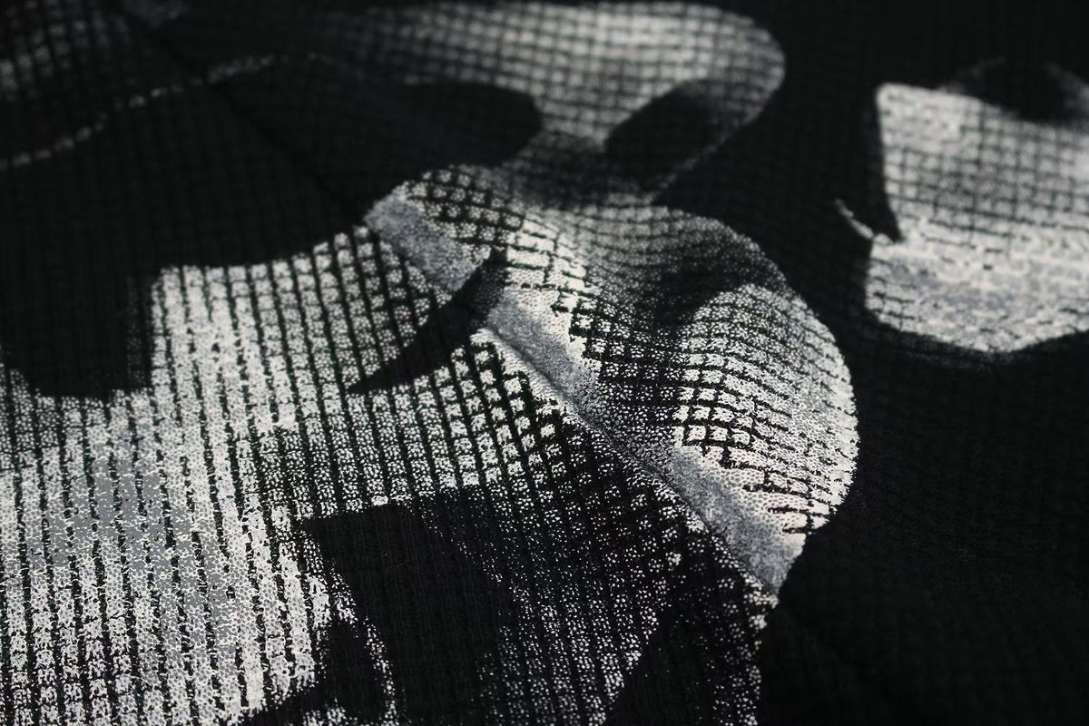 Streetwear Waffle Nail Through Skeleton Print T-Shirt - OMYGOODS