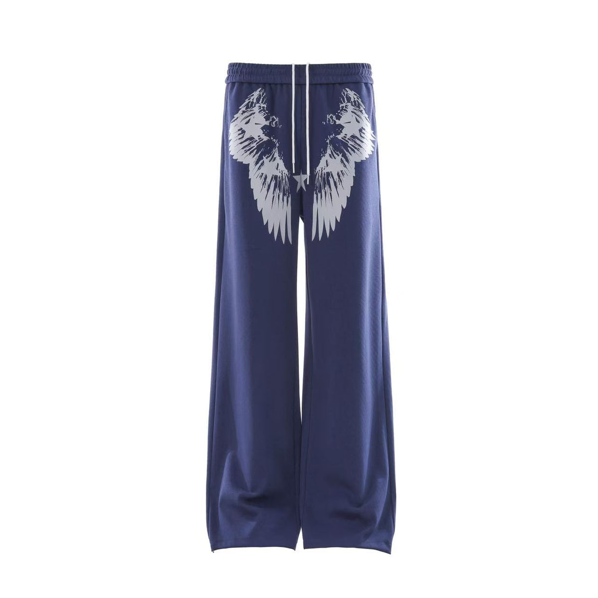 Wing Print Wide-Leg Sweatpants - OMYGOODS