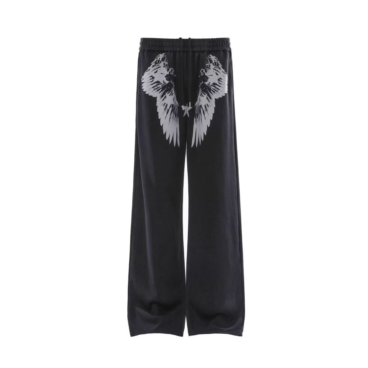 Wing Print Wide-Leg Sweatpants - OMYGOODS