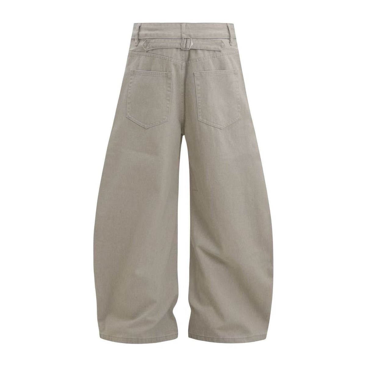 Multi-Button Pleated Baggy Cargo Pants - OMYGOODS