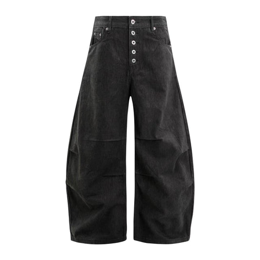 Multi-Button Pleated Baggy Cargo Pants - OMYGOODS