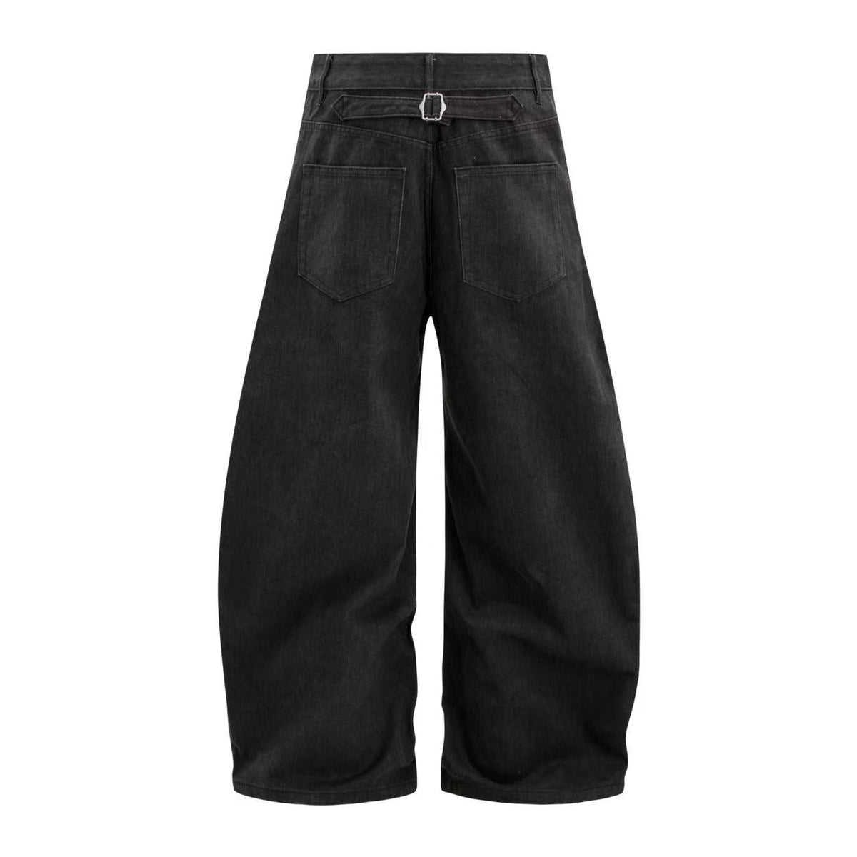 Multi-Button Pleated Baggy Cargo Pants - OMYGOODS