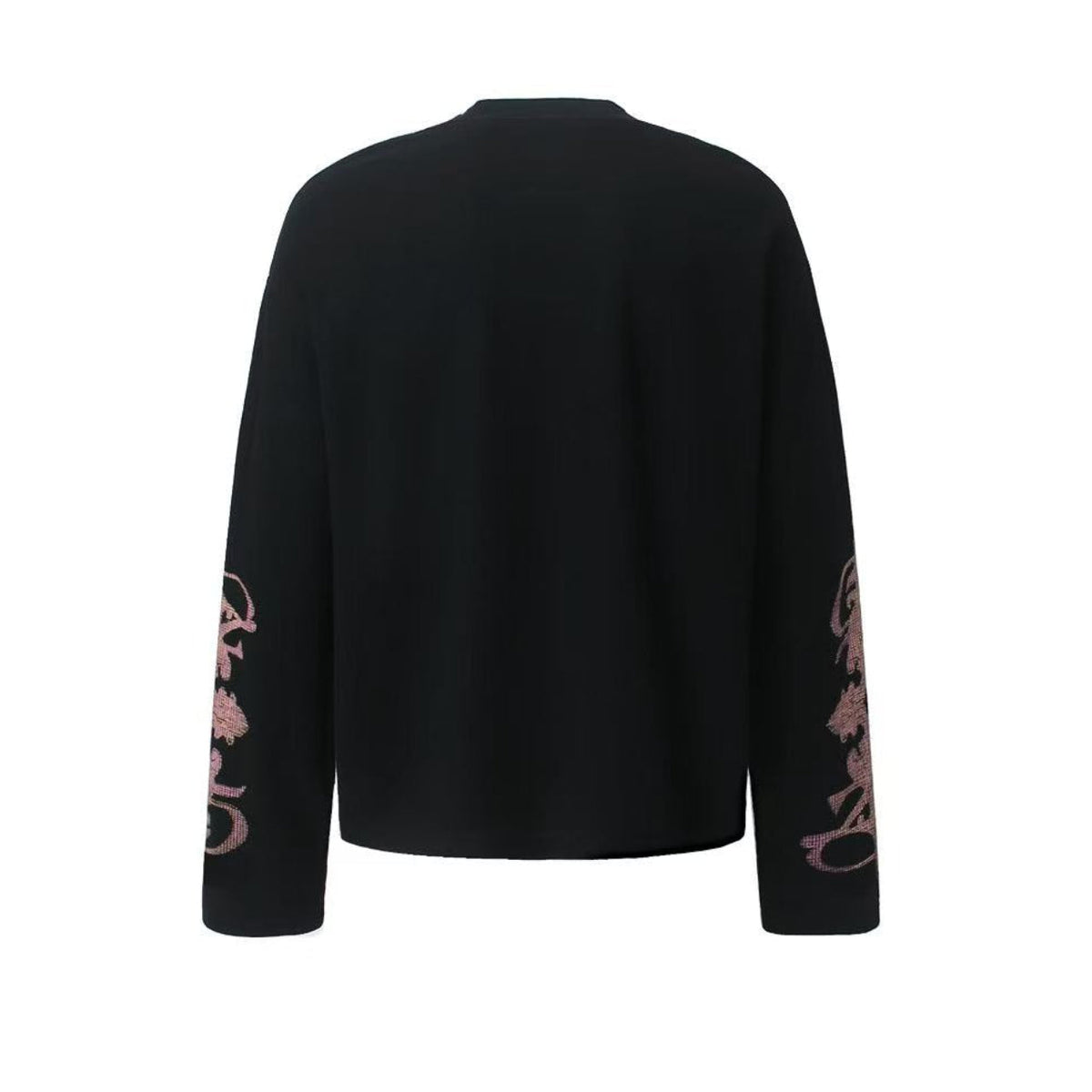 Studded Cross Print Waffle Knit Long Sleeve - OMYGOODS