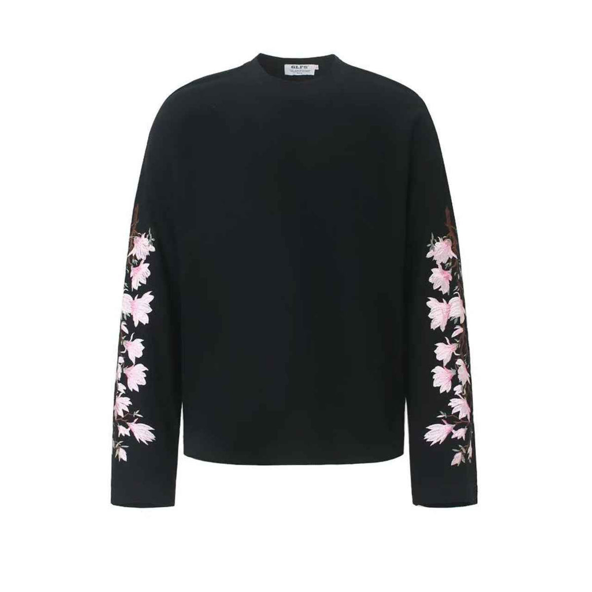 Floral Embroidery Print Waffle Knit Long Sleeve - OMYGOODS