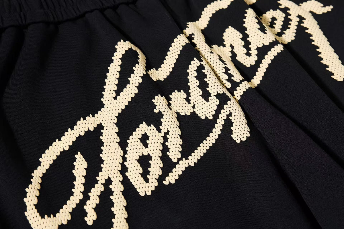 Gradient Star Script Print Wide-Leg Sweatpants - OMYGOODS