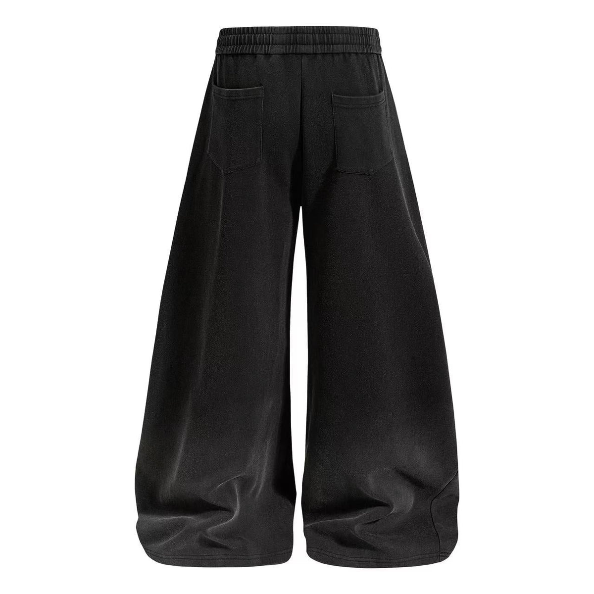 Crest Embroidered Baggy Wide-Leg Sweatpants - OMYGOODS