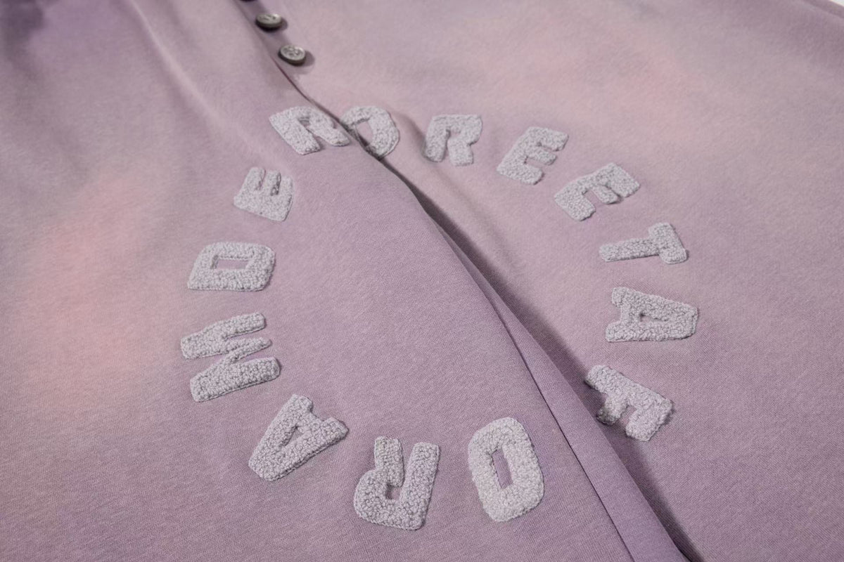 Ombre Wash Letter Wide-Leg Sweatpants - OMYGOODS