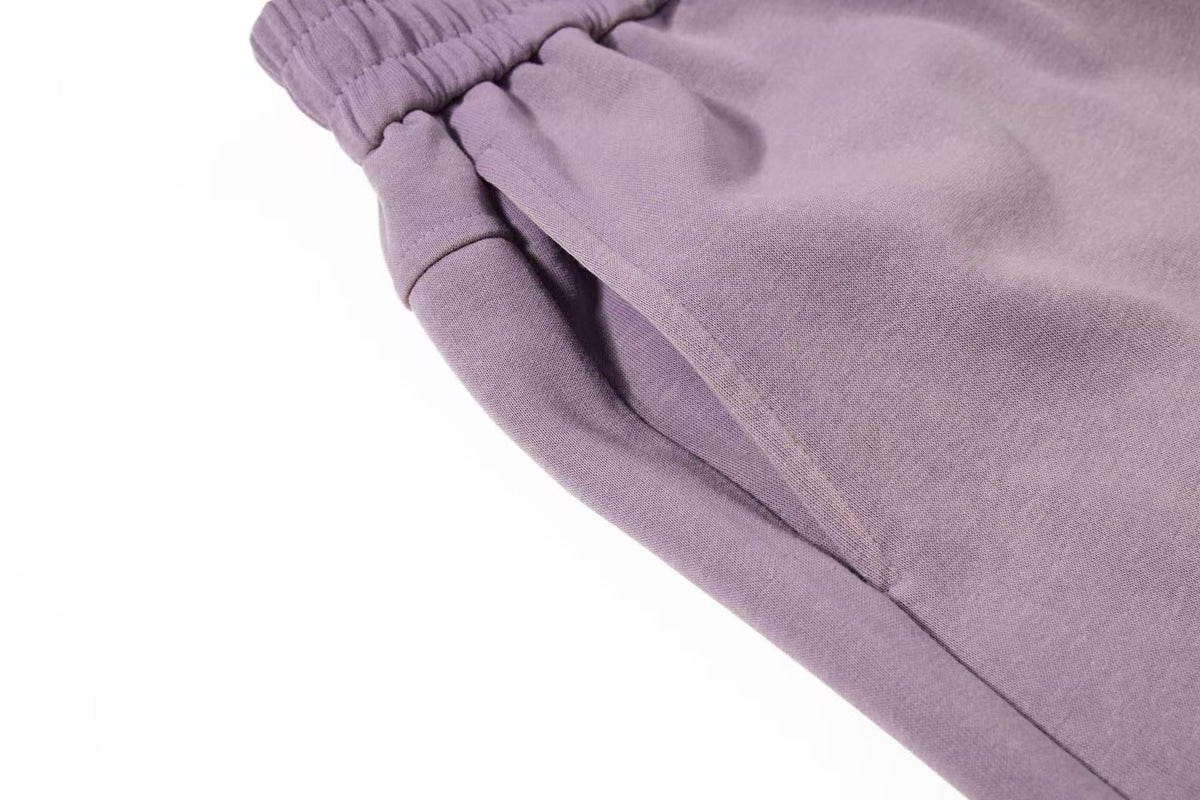 Ombre Wash Letter Wide-Leg Sweatpants - OMYGOODS