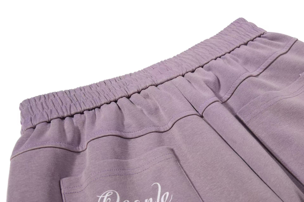 Ombre Wash Letter Wide-Leg Sweatpants - OMYGOODS