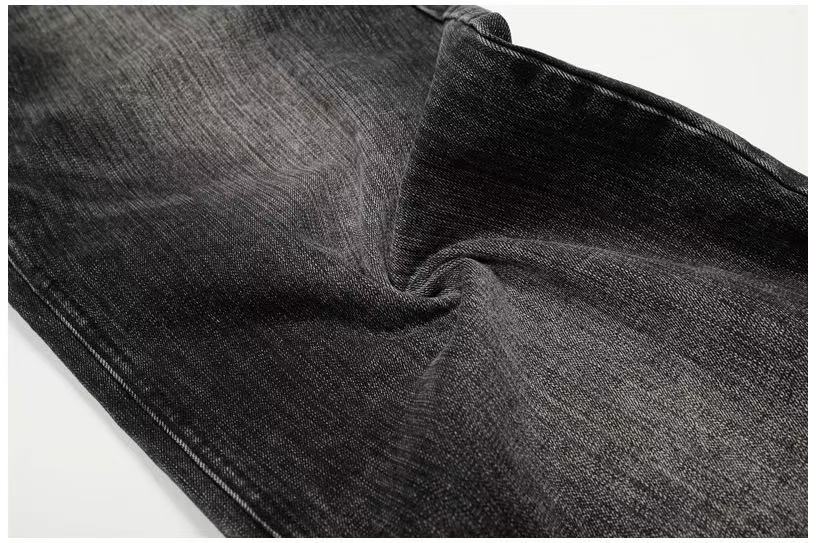 Vintage Faded Black Wide-Leg Baggy Jeans - OMYGOODS