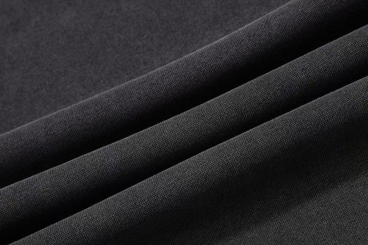 Washed Crackle Letter Baggy Wide-Leg Sweatpants - OMYGOODS