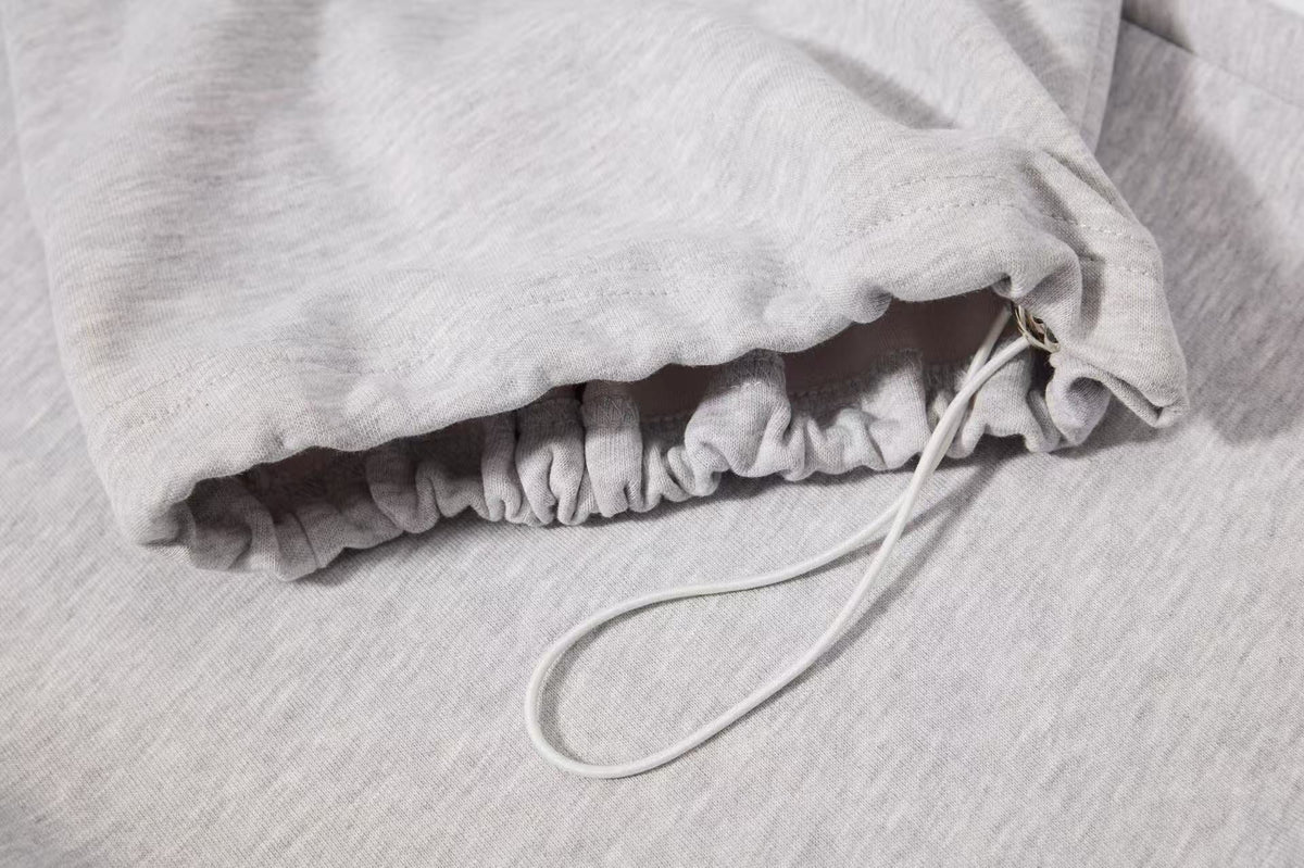 Side Lace-Up Detail Baggy Wide-Leg Sweatpants - OMYGOODS