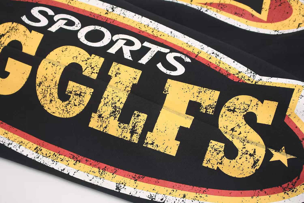 Vintage Sports Graphic Baggy Wide-Leg Sweatpants