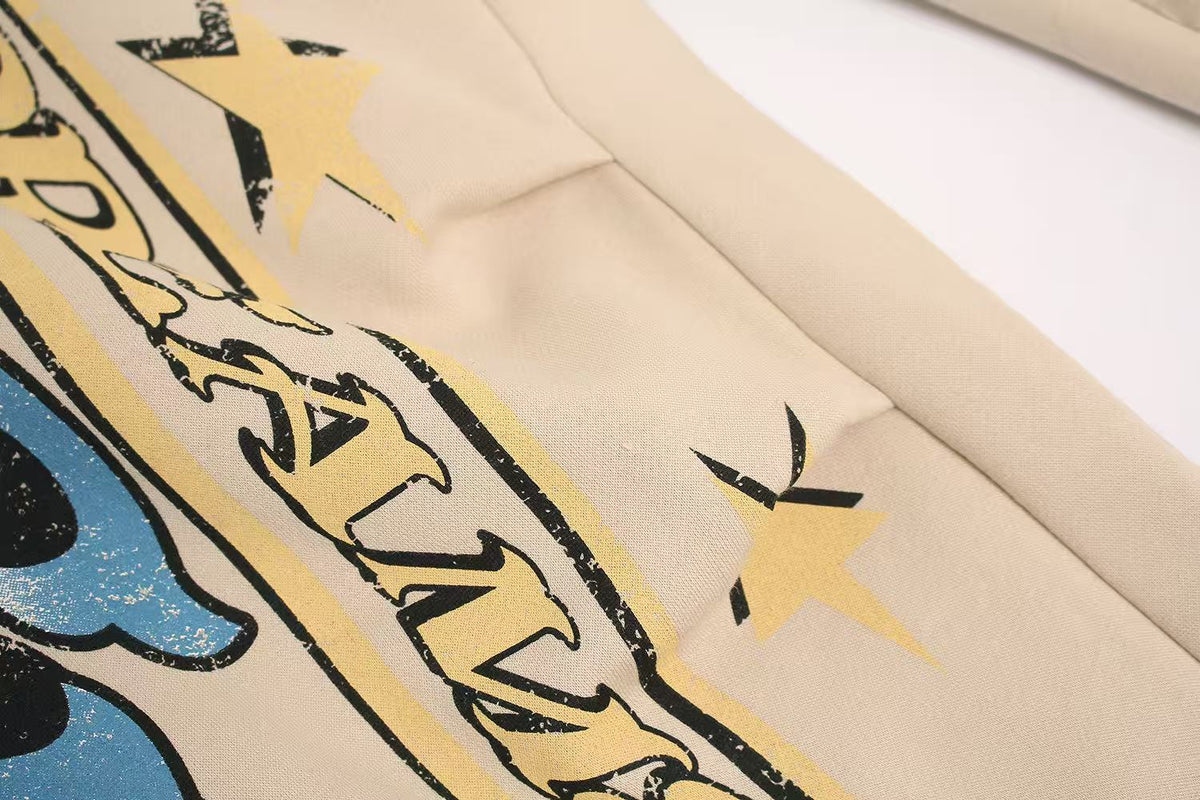 Graffiti Star Graphic Baggy Wide-Leg Sweatpants - OMYGOODS