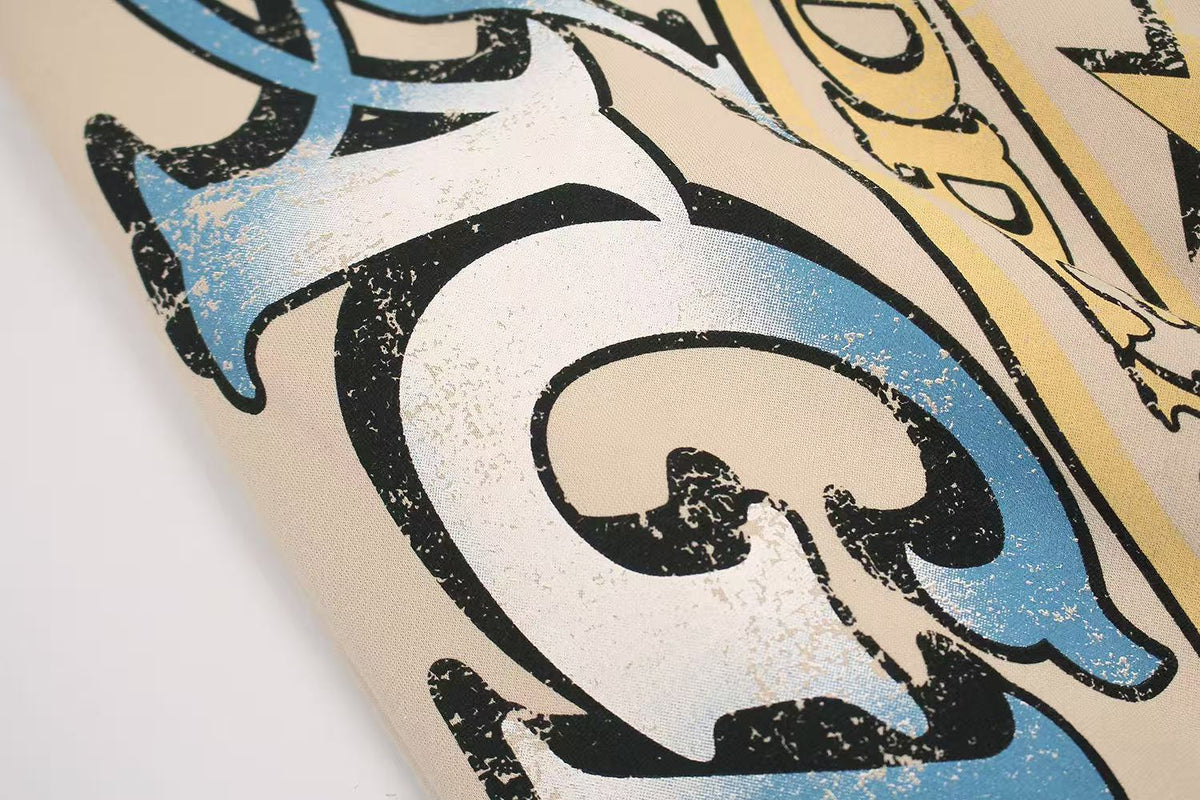 Graffiti Star Graphic Baggy Wide-Leg Sweatpants - OMYGOODS