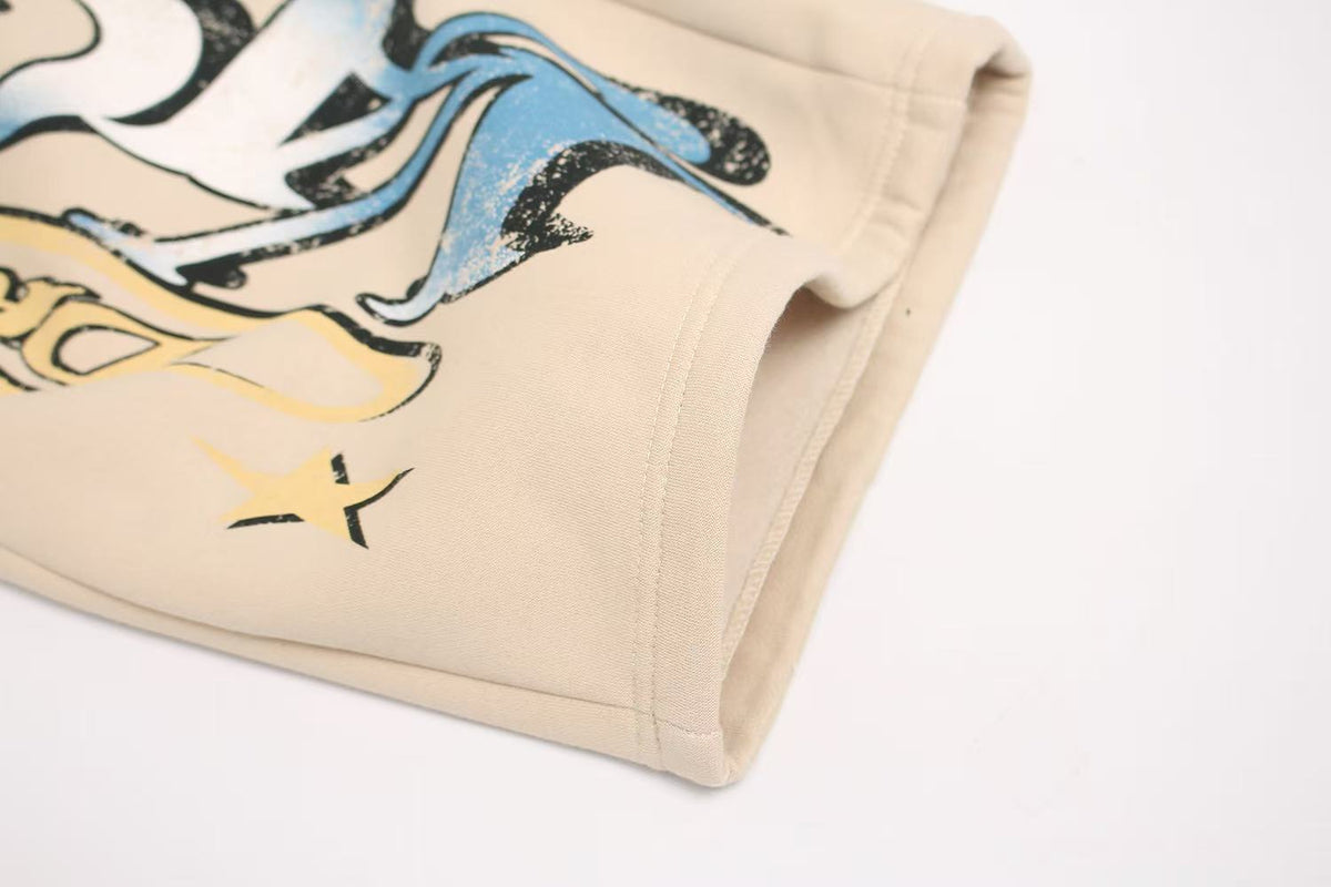 Graffiti Star Graphic Baggy Wide-Leg Sweatpants - OMYGOODS