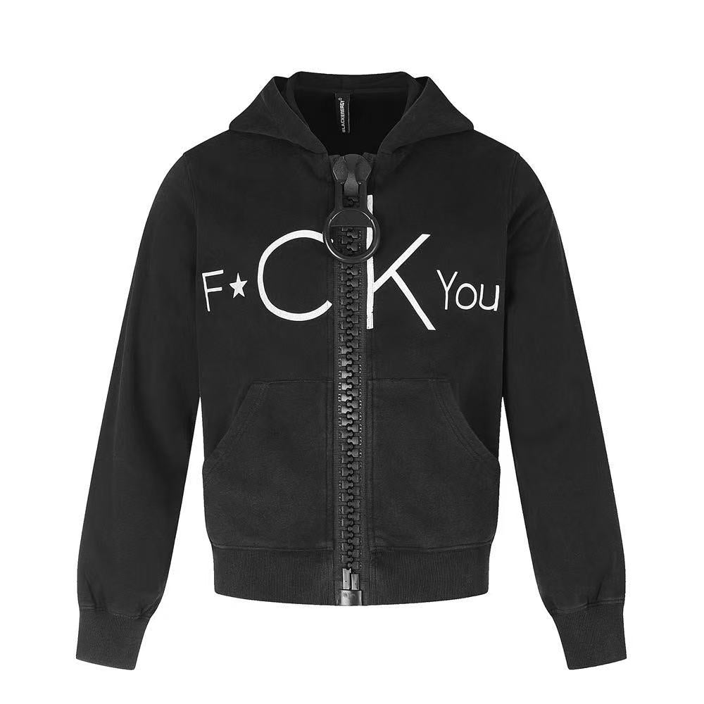 Statement Graphic Zip-Up Hoodie - OMYGOODS