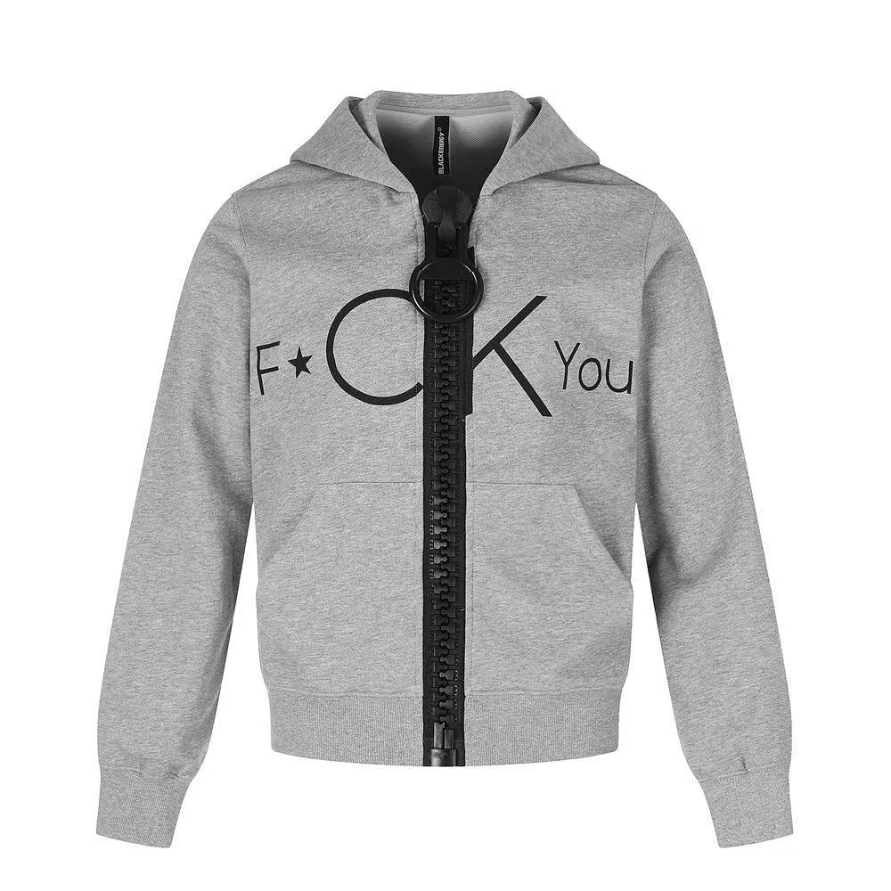 Statement Graphic Zip-Up Hoodie - OMYGOODS