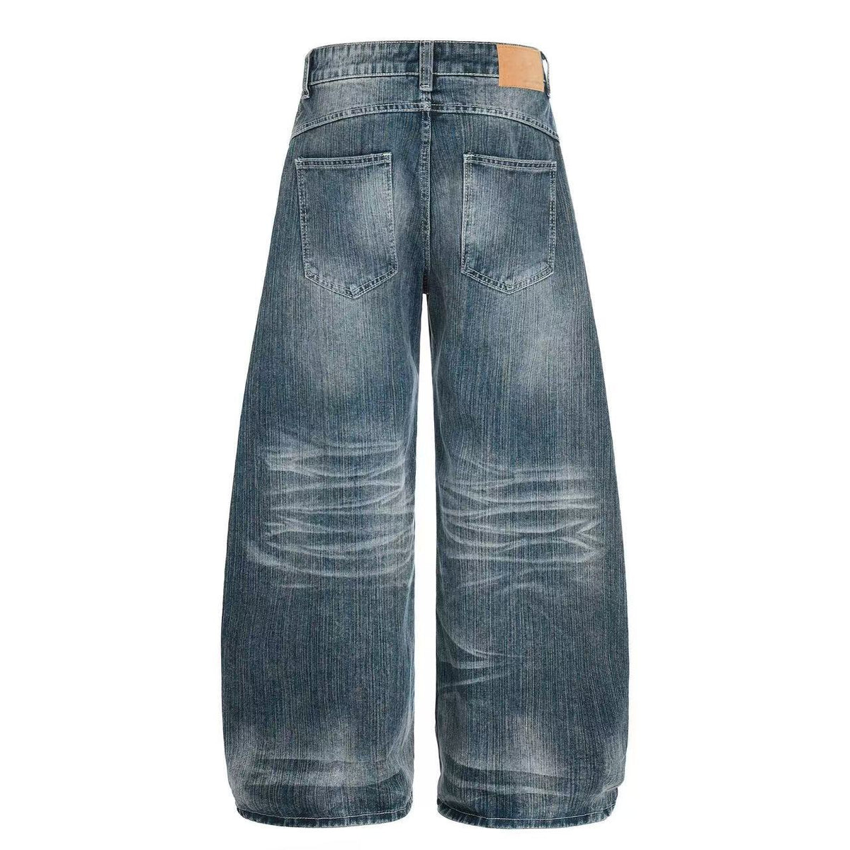 Asymmetrical Waist Baggy Jeans - OMYGOODS