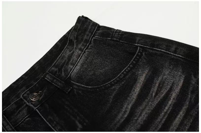 Vintage Knee Whisker Faded Baggy Jeans - OMYGOODS