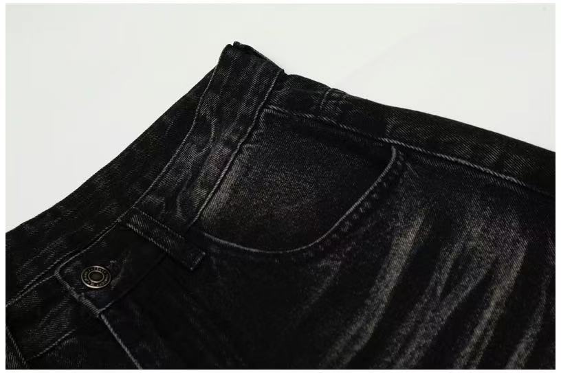 Vintage Knee Whisker Faded Baggy Jeans - OMYGOODS