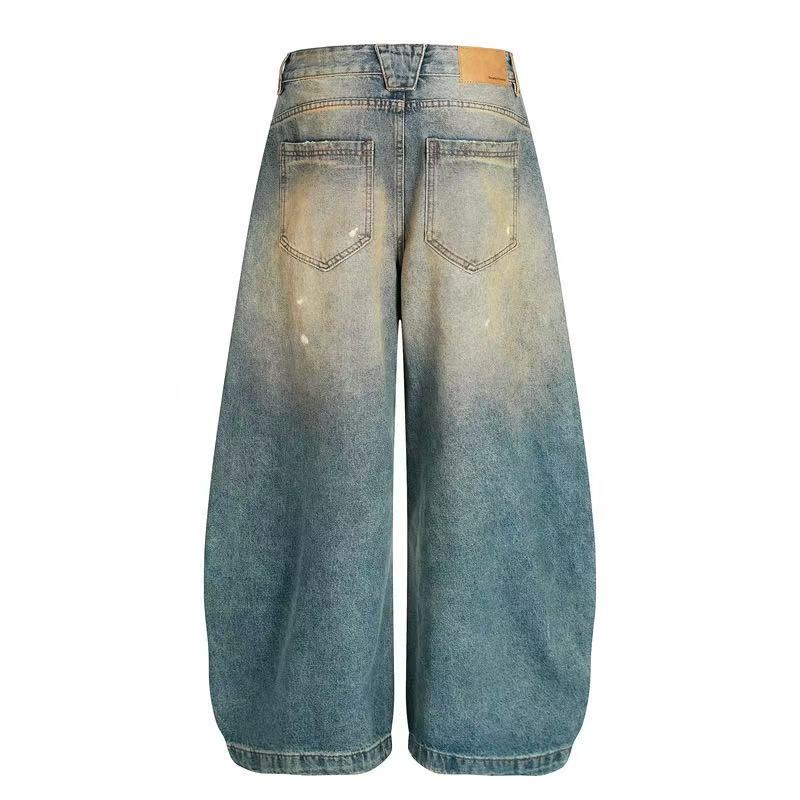 Vintage Splash-Paint Baggy Jeans - OMYGOODS
